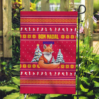 Bon Nadal Andorra Christmas Garden Flag with Fox Snowy Trees and Andorran Flag - Wonder Print Shop