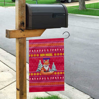 Bon Nadal Andorra Christmas Garden Flag with Fox Snowy Trees and Andorran Flag - Wonder Print Shop