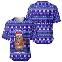 Bon Nadal Andorra Christmas Baseball Jersey Holiday Bear, Snowflakes, Paw Prints & Winter - Wonder Print Shop