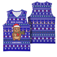 Bon Nadal Andorra Christmas Basketball Jersey Holiday Bear, Snowflakes, Paw Prints & Winter - Wonder Print Shop