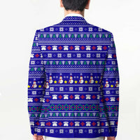 Bon Nadal Andorra Christmas Blazer Holiday Bear, Snowflakes, Paw Prints & Winter - Wonder Print Shop