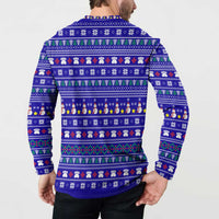 Bon Nadal Andorra Christmas Button Sweatshirt Holiday Bear, Snowflakes, Paw Prints & Winter - Wonder Print Shop