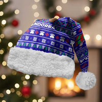 Bon Nadal Andorra Christmas Santa Hat Holiday Bear, Snowflakes, Paw Prints & Winter - Wonder Print Shop