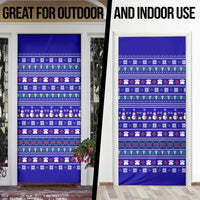 Bon Nadal Andorra Christmas Door Cover Holiday Bear, Snowflakes, Paw Prints & Winter - Wonder Print Shop