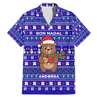 Bon Nadal Andorra Christmas Family Matching Mermaid Dress and Hawaiian Shirt Holiday Bear, Snowflakes, Paw Prints & Winter - Wonder Print Shop