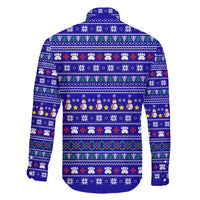 Bon Nadal Andorra Christmas Family Matching Short Sleeve Bodycon Dress and Hawaiian Shirt Holiday Bear, Snowflakes, Paw Prints & Winter - Wonder Print Shop