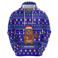 Bon Nadal Andorra Christmas Hoodie Holiday Bear, Snowflakes, Paw Prints & Winter - Wonder Print Shop