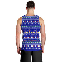 Bon Nadal Andorra Christmas Men Tank Top Holiday Bear, Snowflakes, Paw Prints & Winter - Wonder Print Shop