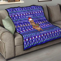 Bon Nadal Andorra Christmas Quilt Holiday Bear, Snowflakes, Paw Prints & Winter - Wonder Print Shop