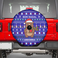 Bon Nadal Andorra Christmas Spare Tire Cover Holiday Bear, Snowflakes, Paw Prints & Winter - Wonder Print Shop