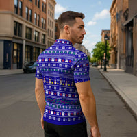 Bon Nadal Andorra Christmas Zipper Polo Shirt Holiday Bear, Snowflakes, Paw Prints & Winter - Wonder Print Shop