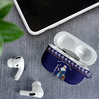 Armenia Christmas AirPods Case with Santa Claus Shnorhavor Surb Tsnund and Gift Bag Pattern - Wonder Print Shop