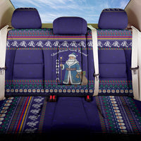 Armenia Christmas Back Car Seat Cover with Santa Claus Shnorhavor Surb Tsnund and Gift Bag Pattern - Wonder Print Shop