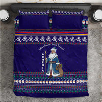Armenia Christmas Bedding Set with Santa Claus Shnorhavor Surb Tsnund and Gift Bag Pattern - Wonder Print Shop