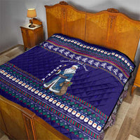 Armenia Christmas Quilt with Santa Claus Shnorhavor Surb Tsnund and Gift Bag Pattern - Wonder Print Shop