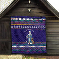 Armenia Christmas Quilt with Santa Claus Shnorhavor Surb Tsnund and Gift Bag Pattern - Wonder Print Shop