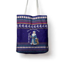 Armenia Christmas Tote Bag with Santa Claus Shnorhavor Surb Tsnund and Gift Bag Pattern - Wonder Print Shop