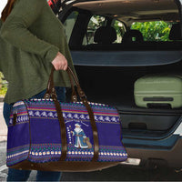 Armenia Christmas Travel Bag with Santa Claus Shnorhavor Surb Tsnund and Gift Bag Pattern - Wonder Print Shop