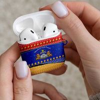 Armenia Christmas AirPods Case with Shnorhavor Surb Tsnund Lions Flag Colors and Coat of Arms - Wonder Print Shop