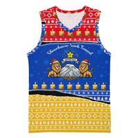 Armenia Christmas Basketball Jersey with Shnorhavor Surb Tsnund Lions Flag Colors and Coat of Arms - Wonder Print Shop