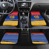 Armenia Christmas Car Mats with Shnorhavor Surb Tsnund Lions Flag Colors and Coat of Arms - Wonder Print Shop