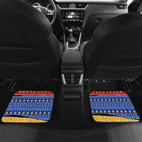 Armenia Christmas Car Mats with Shnorhavor Surb Tsnund Lions Flag Colors and Coat of Arms - Wonder Print Shop