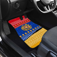 Armenia Christmas Car Mats with Shnorhavor Surb Tsnund Lions Flag Colors and Coat of Arms - Wonder Print Shop
