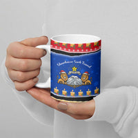 Armenia Christmas Ceramic Mug with Shnorhavor Surb Tsnund Lions Flag Colors and Coat of Arms - Wonder Print Shop