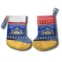 Armenia Christmas Stocking with Shnorhavor Surb Tsnund Lions Flag Colors and Coat of Arms - Wonder Print Shop