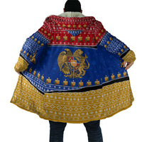 Armenia Christmas Cloak with Shnorhavor Surb Tsnund Lions Flag Colors and Coat of Arms - Wonder Print Shop