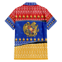 Armenia Christmas Family Matching Summer Maxi Dress and Hawaiian Shirt with Shnorhavor Surb Tsnund Lions Flag Colors and Coat of Arms - Wonder Print Shop