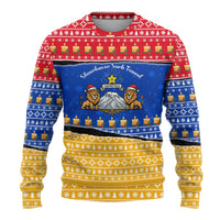 Armenia Christmas Ugly Christmas Sweater with Shnorhavor Surb Tsnund Lions Flag Colors and Coat of Arms - Wonder Print Shop