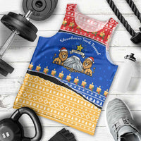 Armenia Christmas Men Tank Top with Shnorhavor Surb Tsnund Lions Flag Colors and Coat of Arms - Wonder Print Shop