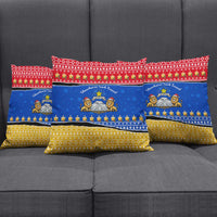 Armenia Christmas Pillow Cover with Shnorhavor Surb Tsnund Lions Flag Colors and Coat of Arms - Wonder Print Shop