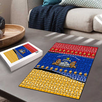 Armenia Christmas Puzzle with Shnorhavor Surb Tsnund Lions Flag Colors and Coat of Arms - Wonder Print Shop