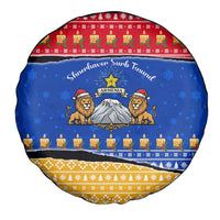 Armenia Christmas Spare Tire Cover with Shnorhavor Surb Tsnund Lions Flag Colors and Coat of Arms - Wonder Print Shop