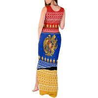 Armenia Christmas Tank Maxi Dress with Shnorhavor Surb Tsnund Lions Flag Colors and Coat of Arms - Wonder Print Shop