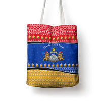 Armenia Christmas Tote Bag with Shnorhavor Surb Tsnund Lions Flag Colors and Coat of Arms - Wonder Print Shop