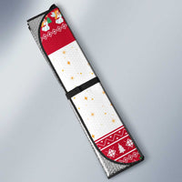 Austria Christmas Auto Sun Shade with Frohe Weihnachten Angel Design and Red White Holiday - Wonder Print Shop