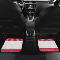 Austria Christmas Car Mats with Frohe Weihnachten Angel Design and Red White Holiday - Wonder Print Shop