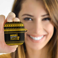 Saxophone The Instrument For Intellegent People Christmas AirPods Case Xmas Holiday Patterns - Wonder Print Shop