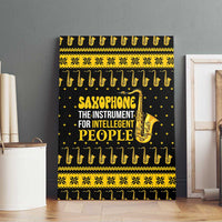 Saxophone The Instrument For Intellegent People Christmas Canvas Wall Art Xmas Holiday Patterns - Wonder Print Shop