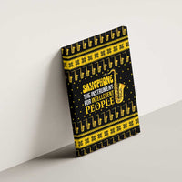 Saxophone The Instrument For Intellegent People Christmas Canvas Wall Art Xmas Holiday Patterns - Wonder Print Shop
