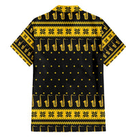 Saxophone The Instrument For Intellegent People Christmas Family Matching Off Shoulder Maxi Dress and Hawaiian Shirt Xmas Holiday Patterns - Wonder Print Shop