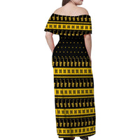 Saxophone The Instrument For Intellegent People Christmas Family Matching Off Shoulder Maxi Dress and Hawaiian Shirt Xmas Holiday Patterns - Wonder Print Shop