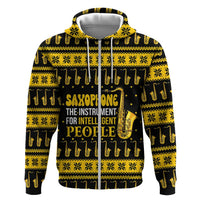 Saxophone The Instrument For Intellegent People Christmas Hoodie Xmas Holiday Patterns - Wonder Print Shop
