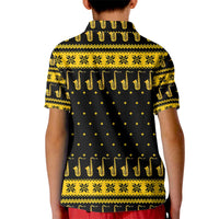 Saxophone The Instrument For Intellegent People Christmas Kid Polo Shirt Xmas Holiday Patterns - Wonder Print Shop