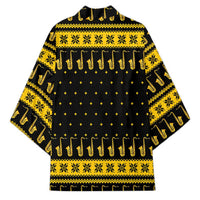 Saxophone The Instrument For Intellegent People Christmas Kimono Xmas Holiday Patterns - Wonder Print Shop