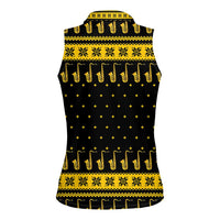 Saxophone The Instrument For Intellegent People Christmas Women Sleeveless Polo Shirt Xmas Holiday Patterns - Wonder Print Shop