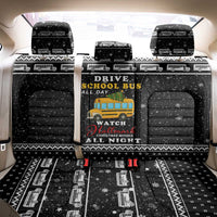 School Bus All Day Christmas Back Car Seat Cover Xmas Holiday Patterns - Wonder Print Shop